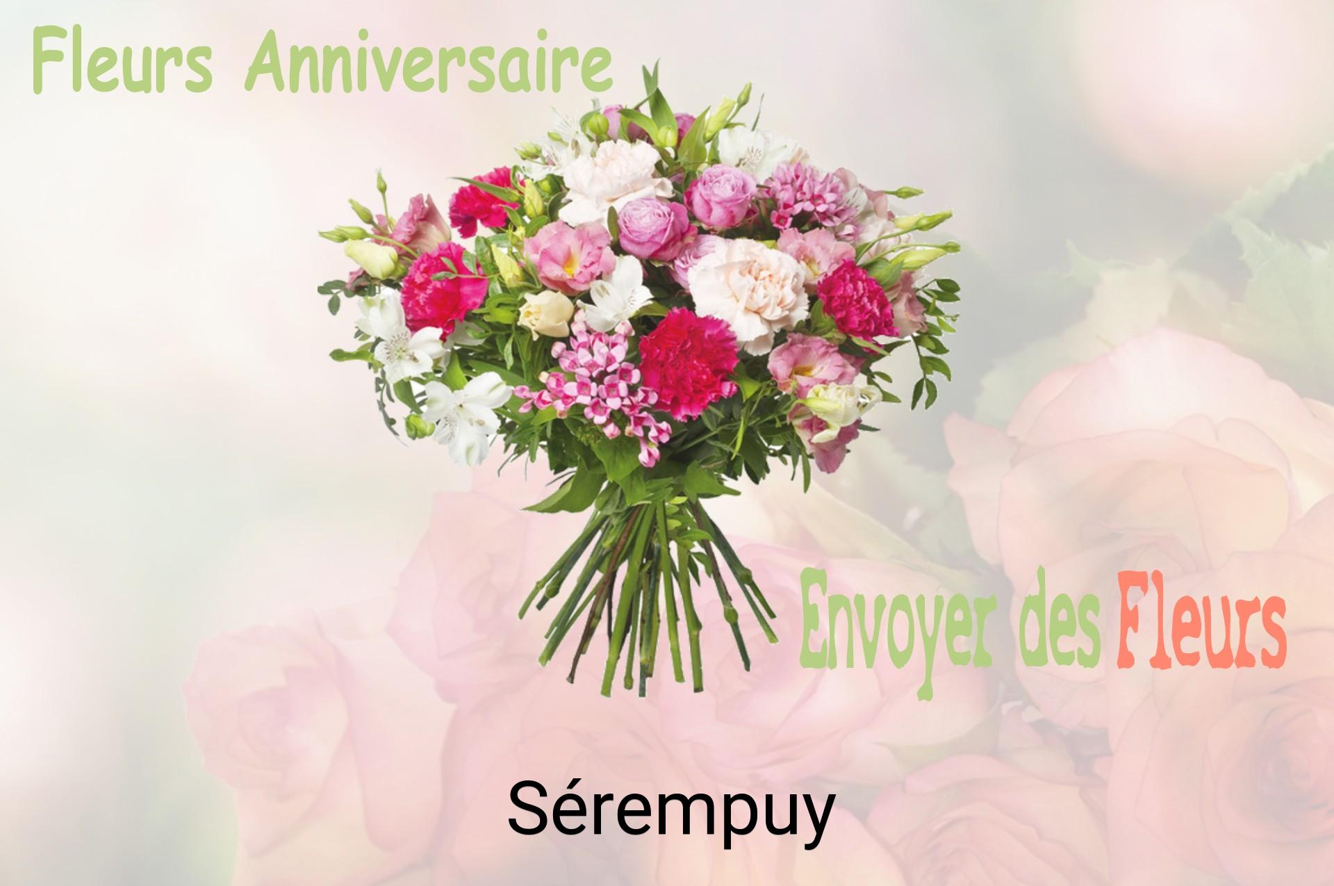 Bouquet de fleurs d’anniversaire livré à Sérempuy